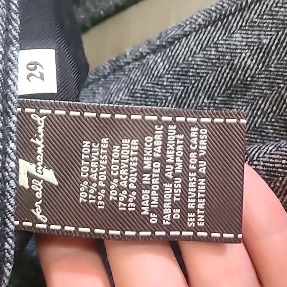 7 for all Mankind Men's Slim Straight Leg Slimmy Jeans Size 29 Herringbone - Picture 7 of 10